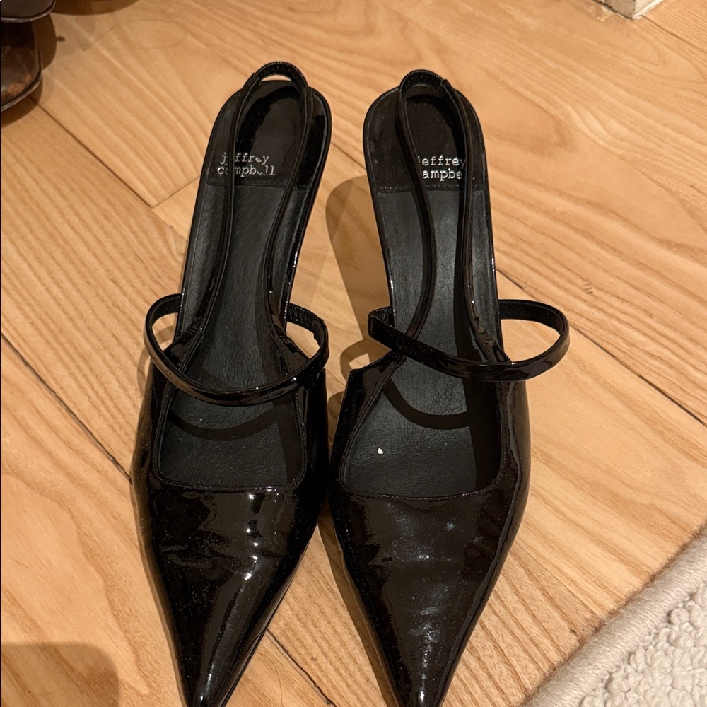 Jeffrey Campbell Glossy Black Heels